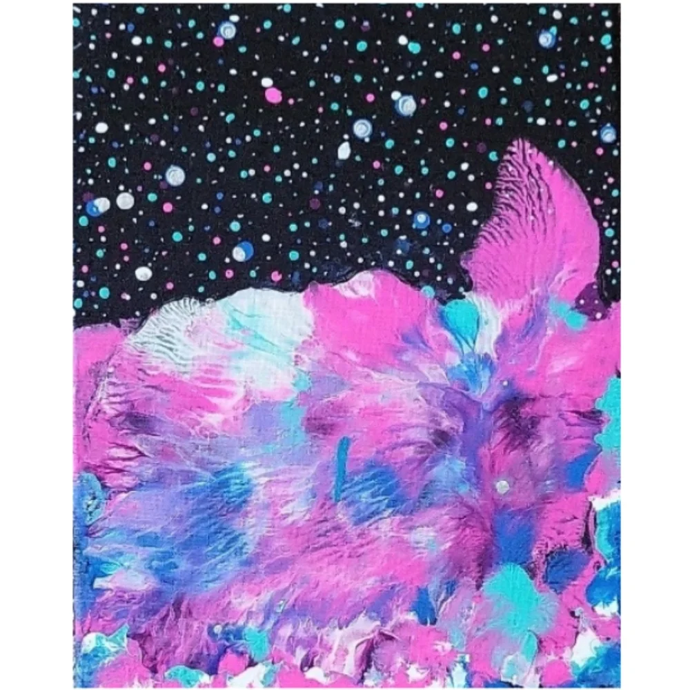 Hand Crafted Abstract Design 11x14 Inches Canvas Painting - Picture 1 of 4
